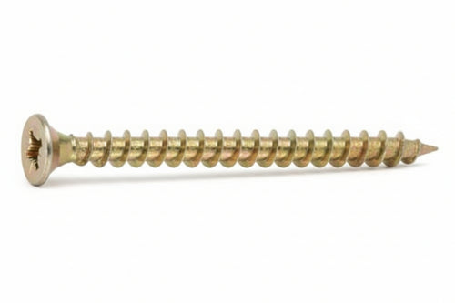 Viti Truciolare Tsp Cava Pz Int. Filettata In Acciaio Zincato Giallo- - Ø Mm.2,5X25 - 500 Pezzi Ambrovit