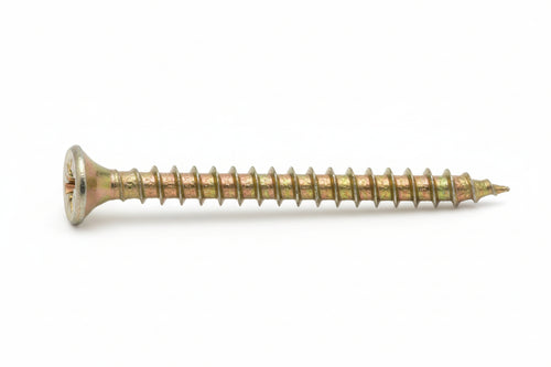 Viti Truciolare Tsp Cava Pz Int. Filettata In Acciaio Zincato Giallo- - Ø Mm.3,5X18 - 500 Pezzi Ambrovit