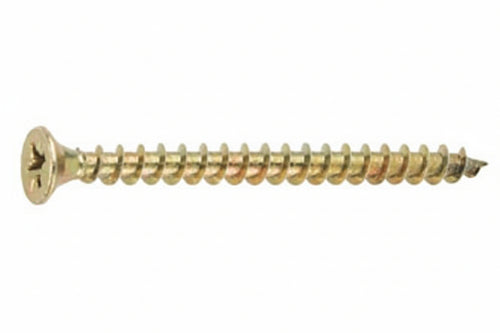 Viti Truciolare Tsp Cava Pz Int. Filettata In Acciaio Zincato Giallo- - Ø Mm.3,5X25 - 500 Pezzi Ambrovit