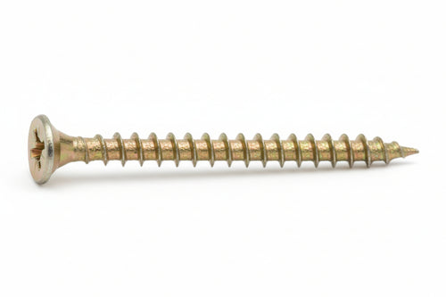Viti Truciolare Tsp Cava Pz Int. Filettata In Acciaio Zincato Giallo- - Ø Mm.3,5X30 - 500 Pezzi Ambrovit