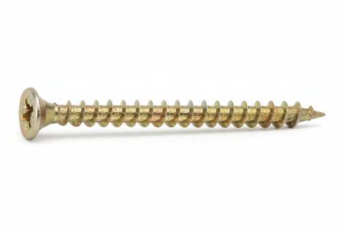Viti Truciolare Tsp Cava Pz Int. Filettata In Acciaio Zincato Giallo- - Ø Mm.3,5X35 - 500 Pezzi Ambrovit