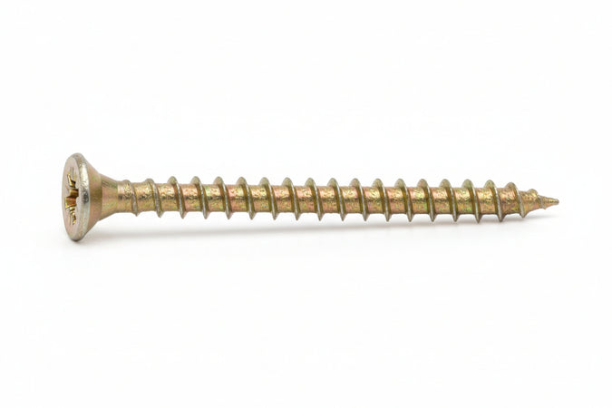 Viti Truciolare Tsp Cava Pz Int. Filettata In Acciaio Zincato Giallo- - Ø Mm.4X16 - 500 Pezzi Ambrovit