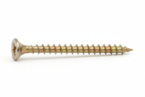 Viti Truciolare Tsp Cava Pz Int. Filettata In Acciaio Zincato Giallo- - Ø Mm.4X18 - 500 Pezzi Ambrovit