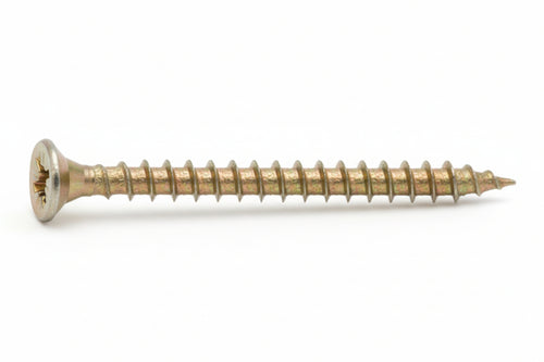 Viti Truciolare Tsp Cava Pz Int. Filettata In Acciaio Zincato Giallo- - Ø Mm.4X30 - 500 Pezzi Ambrovit