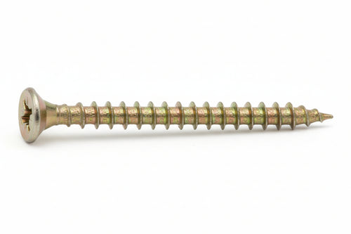 Viti Truciolare Tsp Cava Pz Int. Filettata In Acciaio Zincato Giallo- - Ø Mm.4X40 - 500 Pezzi Ambrovit