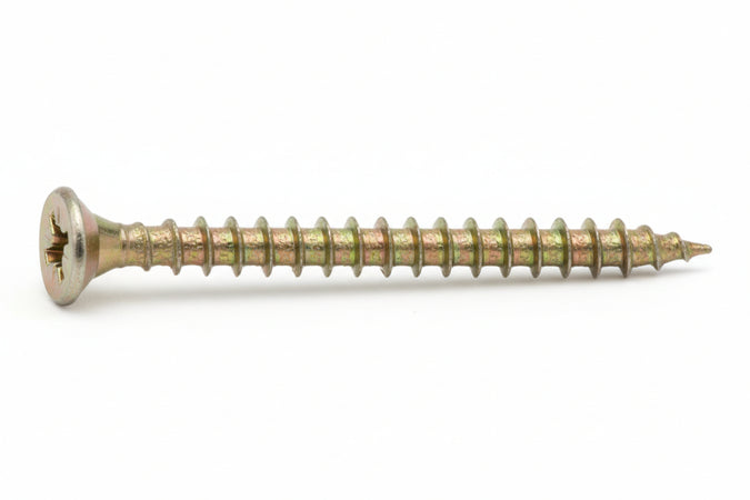 Viti Truciolare Tsp Cava Pz Int. Filettata In Acciaio Zincato Giallo- - Ø Mm.4X40 - 500 Pezzi Ambrovit