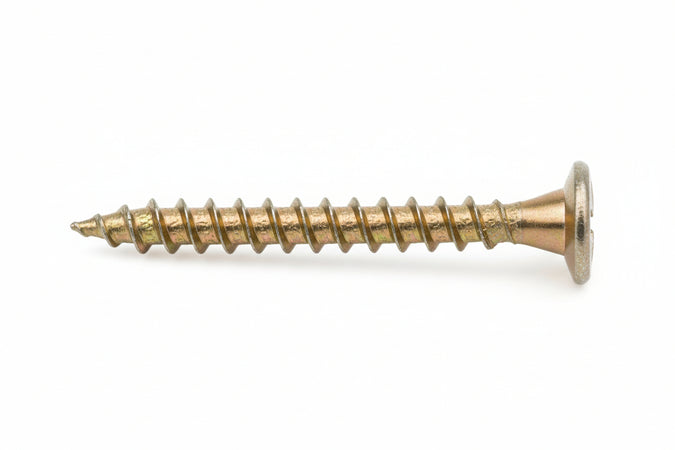 Viti Truciolare Tsp Cava Pz Int. Filettata In Acciaio Zincato Giallo- - Ø Mm.4X45 - 200 Pezzi Ambrovit