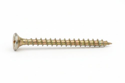 Viti Truciolare Tsp Cava Pz Int. Filettata In Acciaio Zincato Giallo- - Ø Mm.4X60 - 200 Pezzi Ambrovit