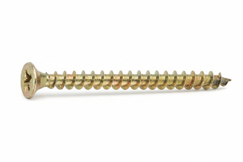 Viti Truciolare Tsp Cava Pz Int. Filettata In Acciaio Zincato Giallo- - Ø Mm.4,5X20 - 500 Pezzi Ambrovit