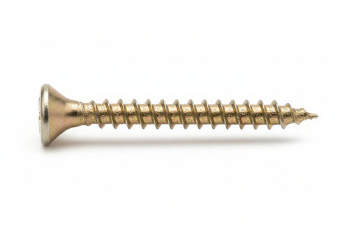 Viti Truciolare Tsp Cava Pz Int. Filettata In Acciaio Zincato Giallo- - Ø Mm.4,5X25 - 500 Pezzi Ambrovit