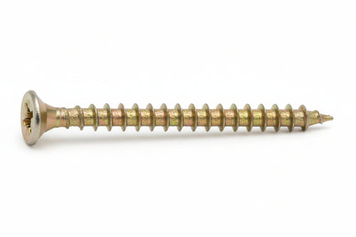 Viti Truciolare Tsp Cava Pz Int. Filettata In Acciaio Zincato Giallo- - Ø Mm.4,5X50 - 200 Pezzi Ambrovit