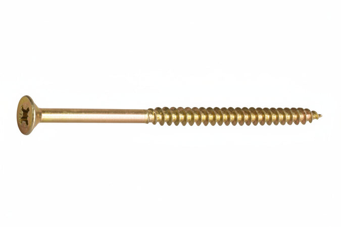 Viti Truciolare Tsp Cava Pz Parz. Filettata In Acciaio Zincato Giallo- - Ø Mm.3,5X50 - 200 Pezzi Ambrovit