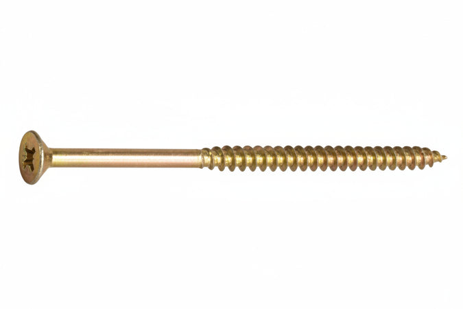 Viti Truciolare Tsp Cava Pz Parz. Filettata In Acciaio Zincato Giallo- - Ø Mm.4,5X70 - 200 Pezzi Ambrovit