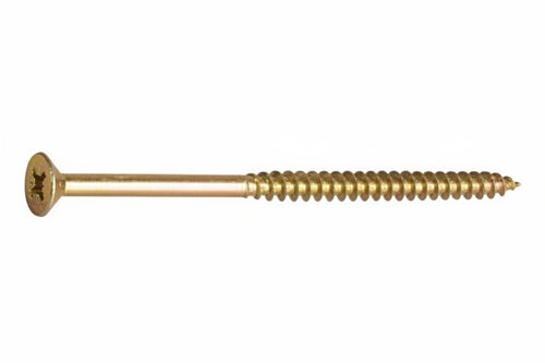 Viti Truciolare Tsp Cava Pz Parz. Filettata In Acciaio Zincato Giallo- - Ø Mm.5X80 - 200 Pezzi Ambrovit