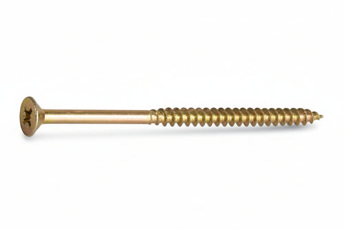 Viti Truciolare Tsp Cava Pz Parz. Filettata In Acciaio Zincato Giallo- - Ø Mm.5X100 - 100 Pezzi Ambrovit