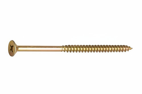Viti Truciolare Tsp Cava Pz Parz. Filettata In Acciaio Zincato Giallo- - Ø Mm.6X80 - 200 Pezzi Ambrovit