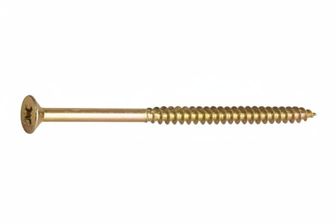 Viti Truciolare Tsp Cava Pz Parz. Filettata In Acciaio Zincato Giallo- - Ø Mm.6X100 - 100 Pezzi Ambrovit