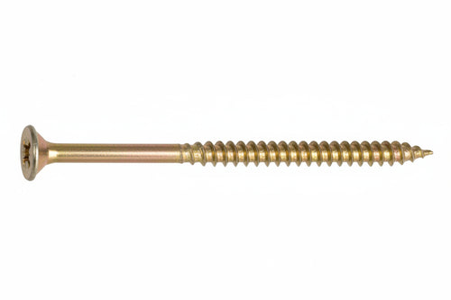 Viti Truciolare Tsp Cava Pz Parz. Filettata In Acciaio Zincato Giallo- - Ø Mm.6X120 - 100 Pezzi Ambrovit
