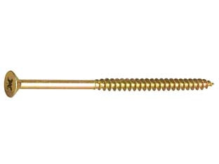 Viti Truciolare Tsp Cava Pz Parz. Filettata In Acciaio Zincato Giallo- - Ø Mm.6X140 - 100 Pezzi Ambrovit