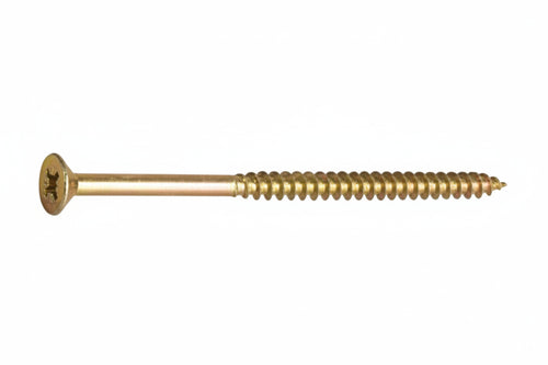Viti Truciolare Tsp Cava Pz Parz. Filettata In Acciaio Zincato Giallo- - Ø Mm.6X140 - 100 Pezzi Ambrovit