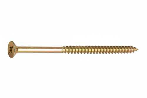 Viti Truciolare Tsp Cava Pz Parz. Filettata In Acciaio Zincato Giallo- - Ø Mm.6X180 - 100 Pezzi Ambrovit