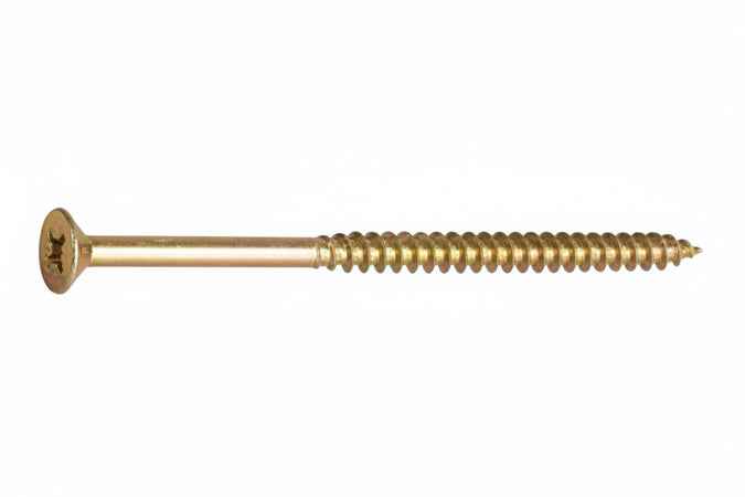 Viti Truciolare Tsp Cava Pz Parz. Filettata In Acciaio Zincato Giallo- - Ø Mm.6X180 - 100 Pezzi Ambrovit