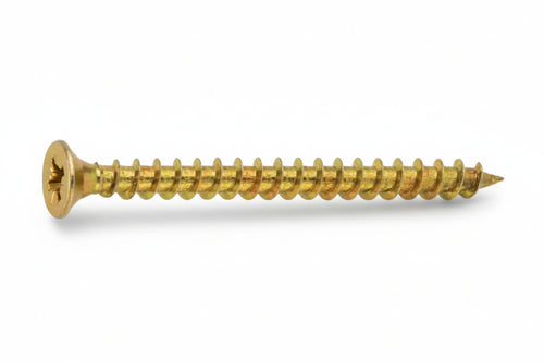 Vite Truciolare Tsp Cava Pz Interamente Filettata In Acciaio Ottonato- - Ø Mm.2,5X18 - 1000 Pezzi Ambrovit