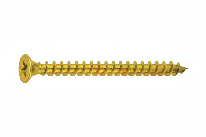 Vite Truciolare Tsp Cava Pz Interamente Filettata In Acciaio Ottonato- - Ø Mm.2,5X25 - 1000 Pezzi Ambrovit