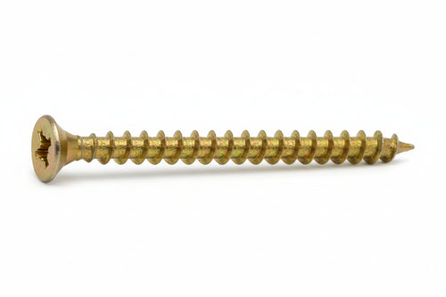 Vite Truciolare Tsp Cava Pz Interamente Filettata In Acciaio Ottonato- - Ø Mm.3,0X18 - 1000 Pezzi Ambrovit
