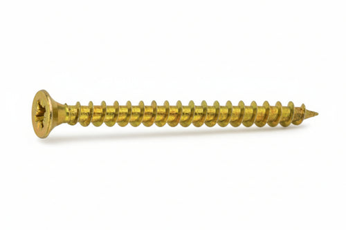 Vite Truciolare Tsp Cava Pz Interamente Filettata In Acciaio Ottonato- - Ø Mm.3,0X25 - 500 Pezzi Ambrovit