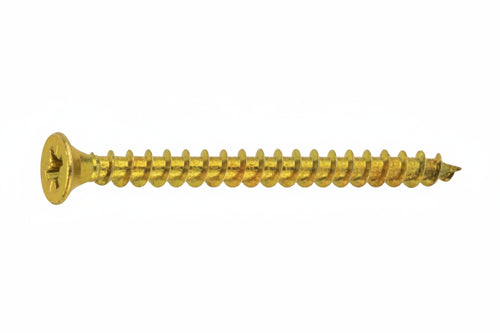 Vite Truciolare Tsp Cava Pz Interamente Filettata In Acciaio Ottonato- - Ø Mm.3,0X30 - 500 Pezzi Ambrovit