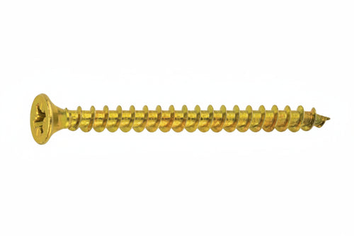 Vite Truciolare Tsp Cava Pz Interamente Filettata In Acciaio Ottonato- - Ø Mm.3,0X35 - 500 Pezzi Ambrovit