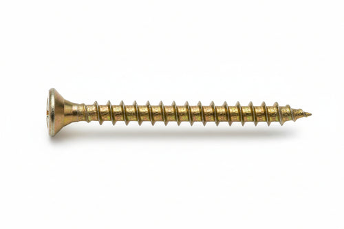 Vite Truciolare Tsp Cava Pz Interamente Filettata In Acciaio Ottonato- - Ø Mm.3,0X40 - 500 Pezzi Ambrovit