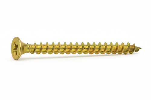 Vite Truciolare Tsp Cava Pz Interamente Filettata In Acciaio Ottonato- - Ø Mm.3,5X12 - 1000 Pezzi Ambrovit