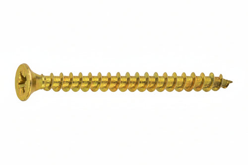 Vite Truciolare Tsp Cava Pz Interamente Filettata In Acciaio Ottonato- - Ø Mm.3,5X18 - 1000 Pezzi Ambrovit