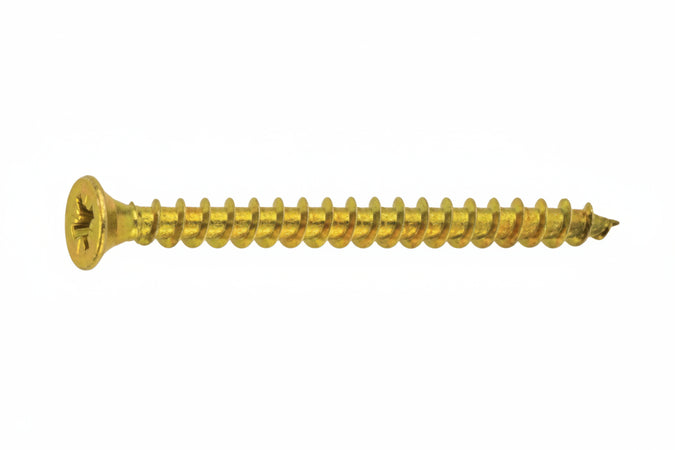 Vite Truciolare Tsp Cava Pz Interamente Filettata In Acciaio Ottonato- - Ø Mm.3,5X30 - 500 Pezzi Ambrovit
