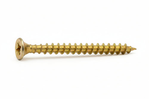 Vite Truciolare Tsp Cava Pz Interamente Filettata In Acciaio Ottonato- - Ø Mm.3,5X45 - 200 Pezzi Ambrovit