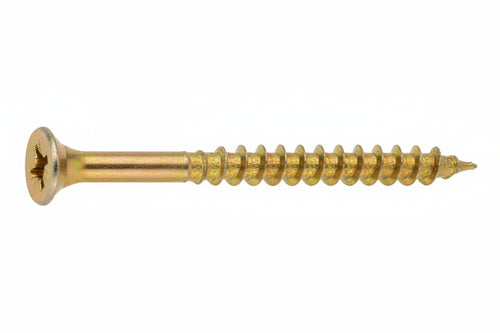 Vite Truciolare Tsp Cava Pz Interamente Filettata In Acciaio Ottonato- - Ø Mm.4,0X25 - 500 Pezzi Ambrovit