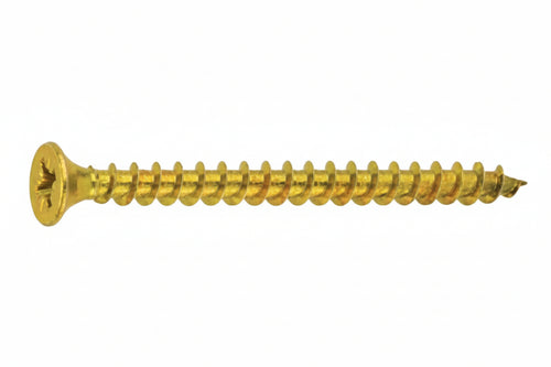 Vite Truciolare Tsp Cava Pz Interamente Filettata In Acciaio Ottonato- - Ø Mm.4,0X45 - 200 Pezzi Ambrovit