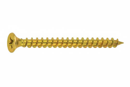 Vite Truciolare Tsp Cava Pz Interamente Filettata In Acciaio Ottonato- - Ø Mm.4,5X25 - 500 Pezzi Ambrovit