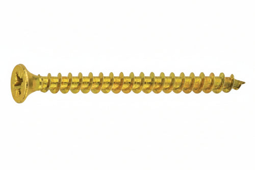 Vite Truciolare Tsp Cava Pz Interamente Filettata In Acciaio Ottonato- - Ø Mm.4,5X35 - 200 Pezzi Ambrovit