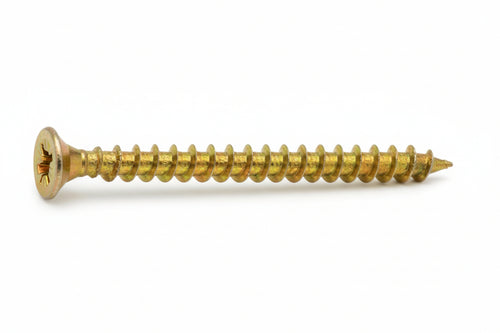 Vite Truciolare Tsp Cava Pz Interamente Filettata In Acciaio Ottonato- - Ø Mm.4,5X60 - 200 Pezzi Ambrovit