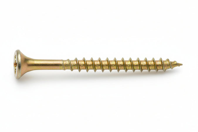 Vite Truciolare Tsp Cava Pz Interamente Filettata In Acciaio Ottonato- - Ø Mm.5,0X30 - 200 Pezzi Ambrovit