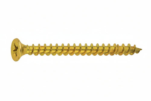 Vite Truciolare Tsp Cava Pz Interamente Filettata In Acciaio Ottonato- - Ø Mm.5,0X35 - 200 Pezzi Ambrovit
