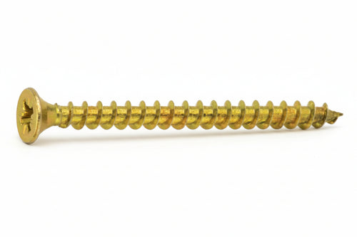 Vite Truciolare Tsp Cava Pz Interamente Filettata In Acciaio Ottonato- - Ø Mm.5,0X45 - 200 Pezzi Ambrovit
