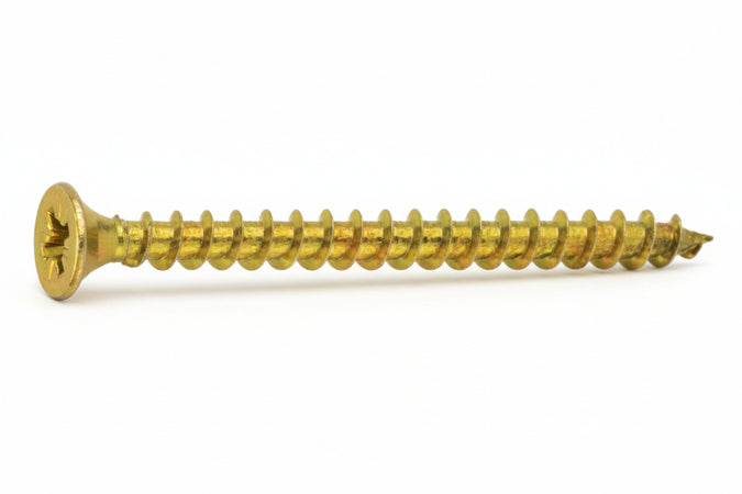 Vite Truciolare Tsp Cava Pz Interamente Filettata In Acciaio Ottonato- - Ø Mm.5,0X45 - 200 Pezzi Ambrovit