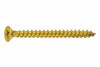 Vite Truciolare Tsp Cava Pz Interamente Filettata In Acciaio Ottonato- - Ø Mm.5,0X60 - 200 Pezzi Ambrovit