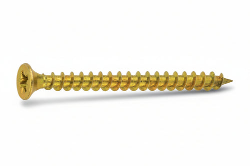 Vite Truciolare Tsp Cava Pz Interamente Filettata In Acciaio Ottonato- - Ø Mm.6,0X30 - 200 Pezzi Ambrovit