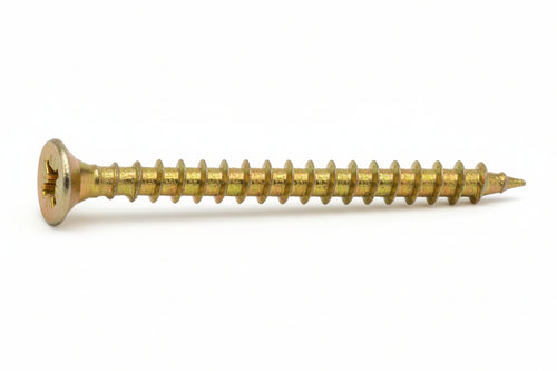 Vite Truciolare Tsp Cava Pz Interamente Filettata In Acciaio Ottonato- - Ø Mm.6,0X50 - 200 Pezzi Ambrovit