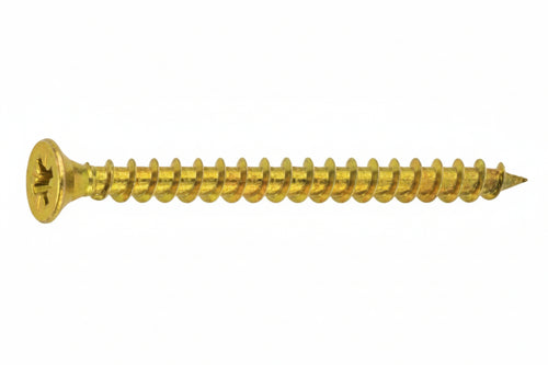 Vite Truciolare Tsp Cava Pz Interamente Filettata In Acciaio Ottonato- - Ø Mm.6,0X60 - 200 Pezzi Ambrovit